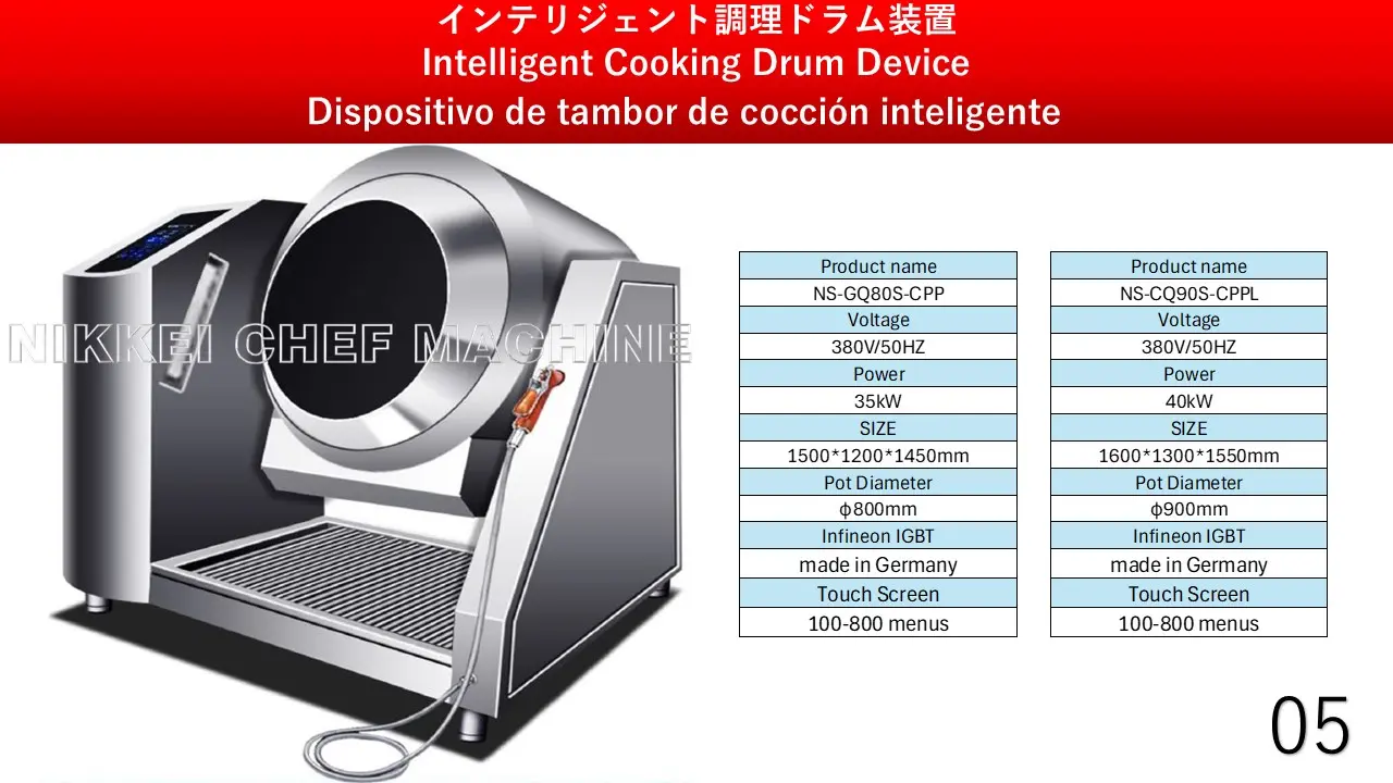 プロ用IHドラム調理機器 05