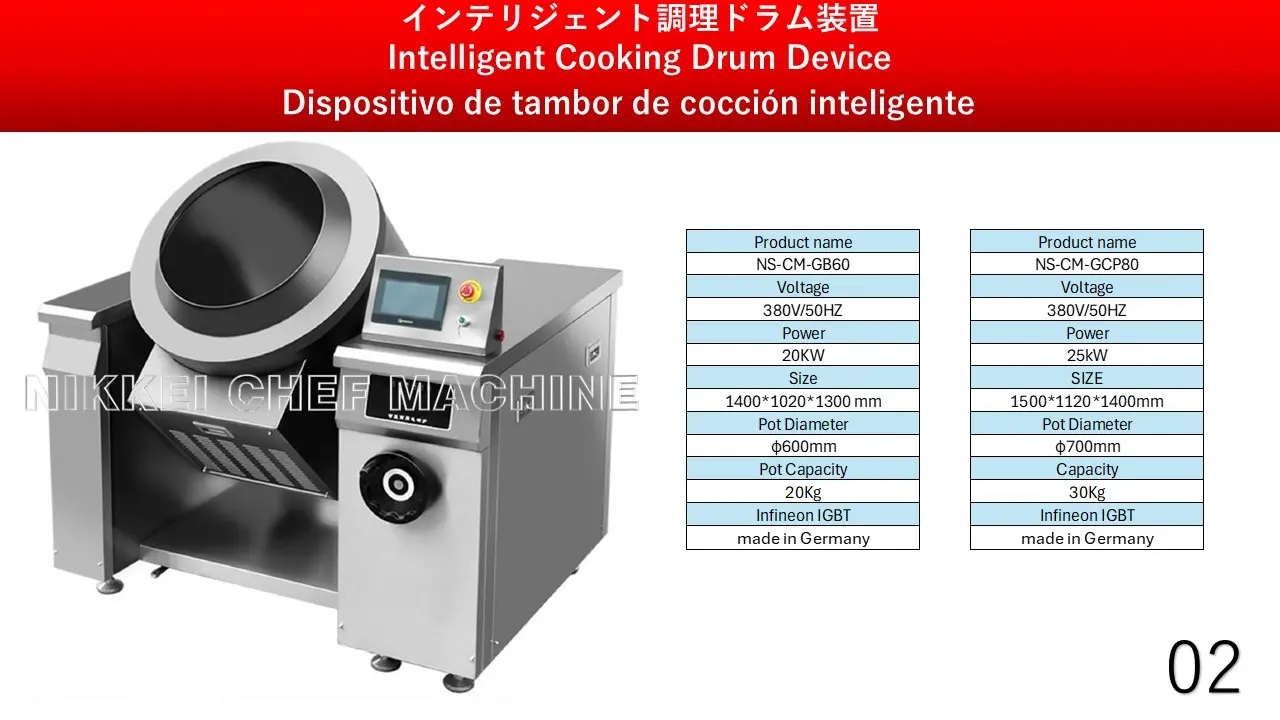 プロ用IHドラム調理機器 02